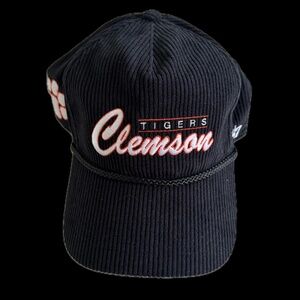 Clemson Tigers '47 Gridiron Double Header Hitch Adjustable Hat - Black - NEW